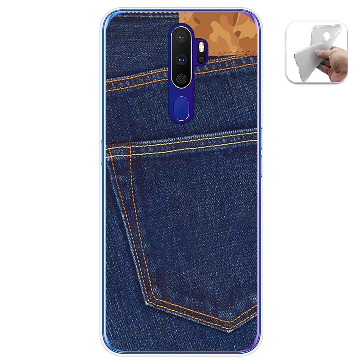 Funda Gel Tpu para Oppo A9 2020 diseño Vaquero Dibujos