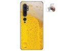 Funda Gel Tpu para Xiaomi Mi Note 10 diseño Cerveza Dibujos