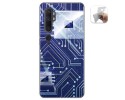 Funda Gel Tpu para Xiaomi Mi Note 10 diseño Circuito Dibujos