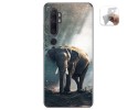 Funda Gel Tpu para Xiaomi Mi Note 10 diseño Elefante Dibujos