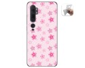 Funda Gel Tpu para Xiaomi Mi Note 10 diseño Flores Dibujos
