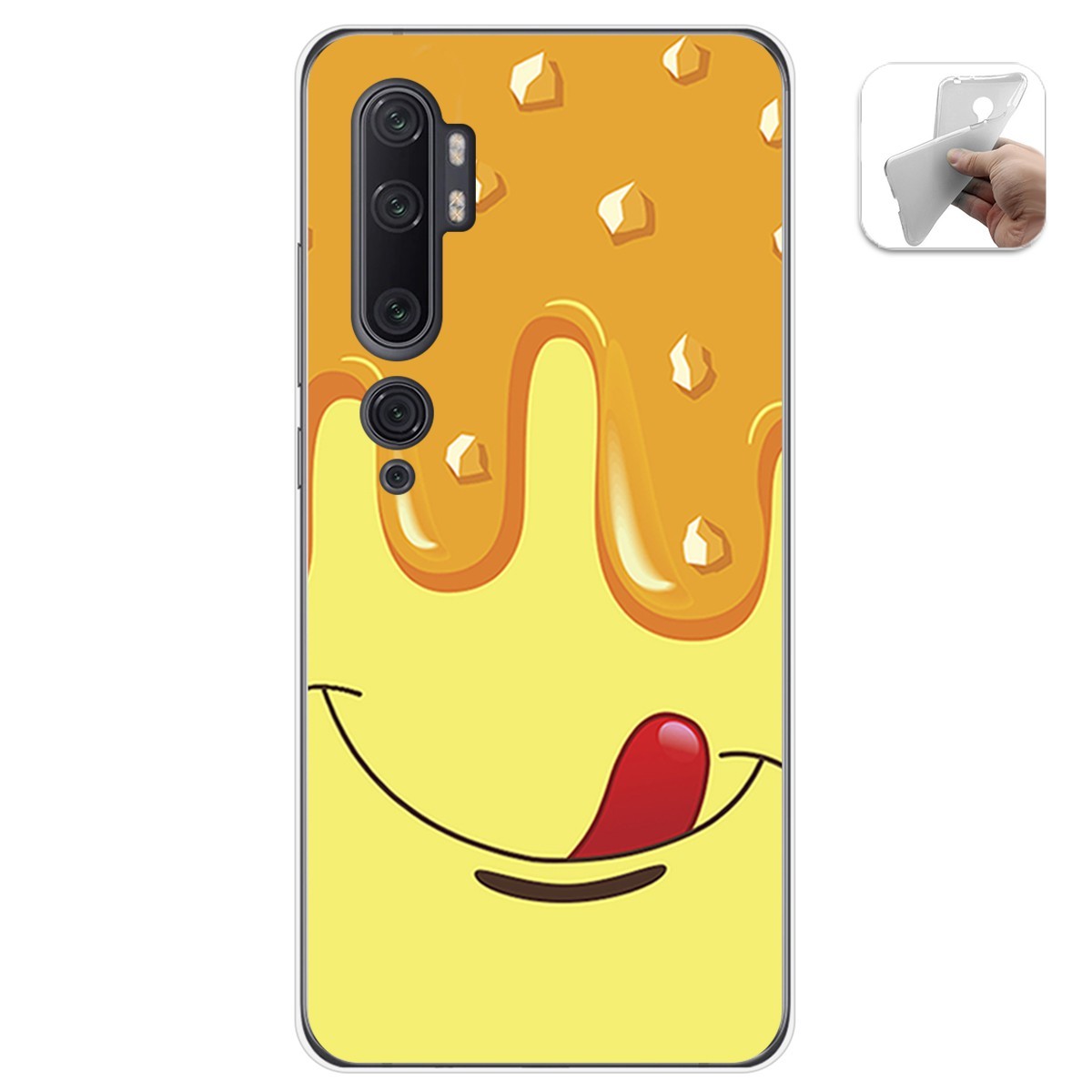 Funda Gel Tpu para Xiaomi Mi Note 10 diseño Helado Vainilla Dibujos