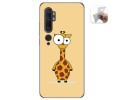 Funda Gel Tpu para Xiaomi Mi Note 10 diseño Jirafa Dibujos