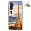Funda Gel Tpu para Xiaomi Mi Note 10 diseño Paris Dibujos