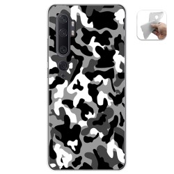 Funda Gel Tpu para Xiaomi Mi Note 10 diseño Snow Camuflaje Dibujos