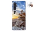 Funda Gel Tpu para Xiaomi Mi Note 10 diseño Sunset Dibujos