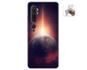 Funda Gel Tpu para Xiaomi Mi Note 10 diseño Tierra Dibujos