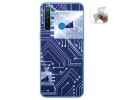 Funda Gel Tpu para Realme 5 / 5s / 5i / 6i diseño Circuito Dibujos