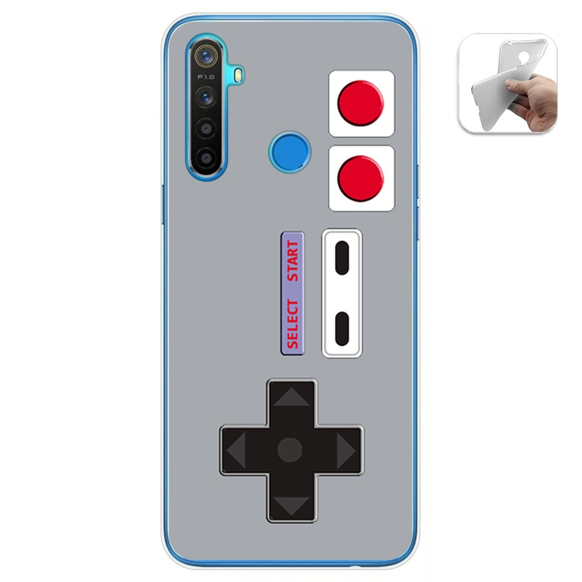 Funda Gel Tpu para Realme 5 / 5s / 5i / 6i diseño Consola Dibujos