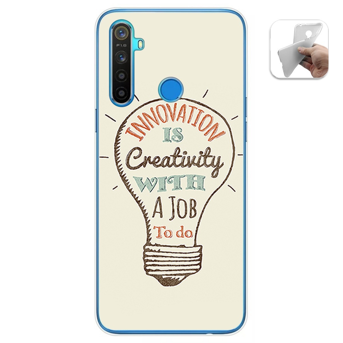 Funda Gel Tpu para Realme 5 / 5s / 5i / 6i diseño Creativity Dibujos