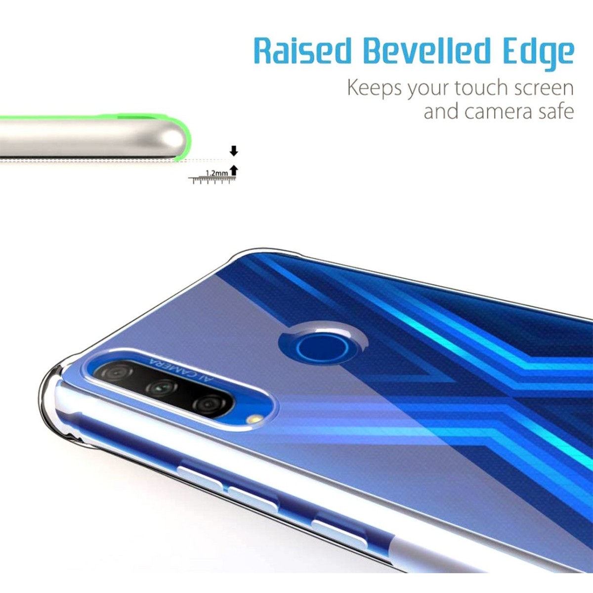 Funda Gel Tpu Anti-Shock Transparente para Huawei Honor 9X