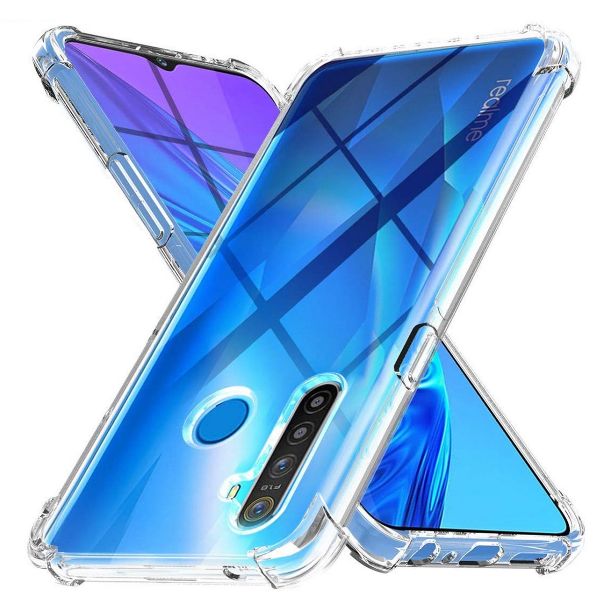 Funda Gel Tpu Anti-Shock Transparente para Realme 5 / 5s / 5i / 6i