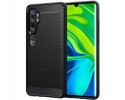 Funda Gel Tpu Tipo Carbon Negra para Xiaomi Mi Note 10