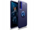 Funda Magnetica Soporte con Anillo Giratorio 360 para Huawei Nova 5T / Honor 20 Azul