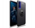 Funda Magnetica Soporte con Anillo Giratorio 360 para Huawei Nova 5T / Honor 20 Negra