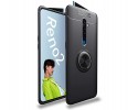 Funda Magnetica Soporte con Anillo Giratorio 360 para Oppo Reno 2 Negra
