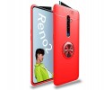Funda Magnetica Soporte con Anillo Giratorio 360 para Oppo Reno 2 Roja