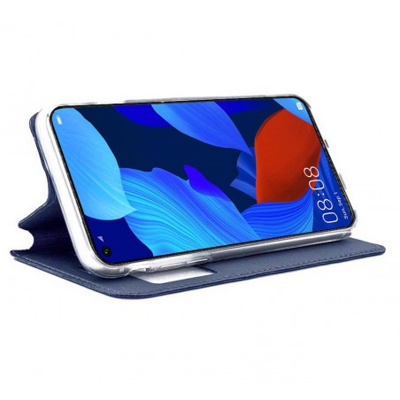 Funda Libro Soporte con Ventana para Huawei Nova 5T / Honor 20 Color Azul