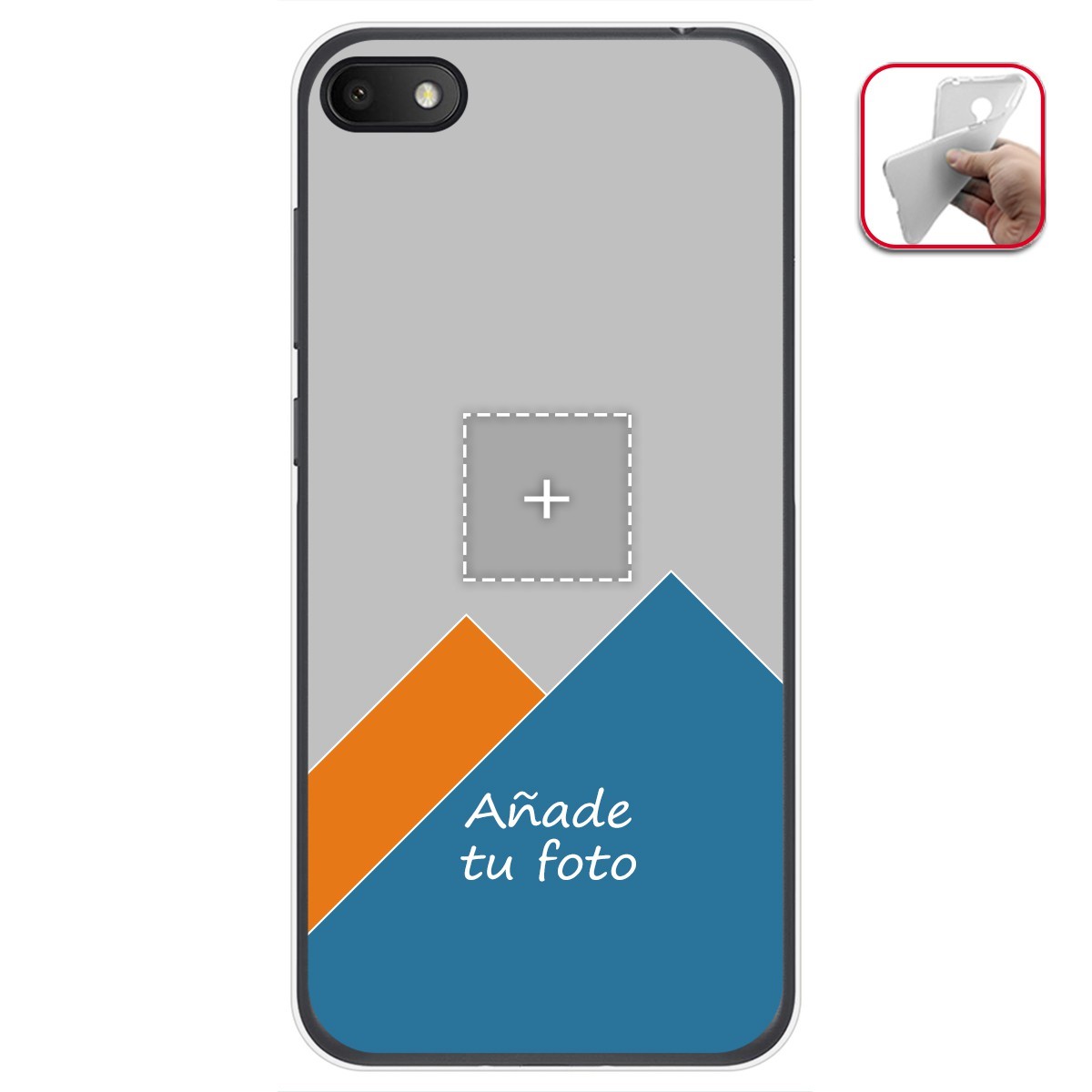 Personaliza tu Funda Gel Mate con tu Fotografia para Alcatel 1V 2019 dibujo personalizada