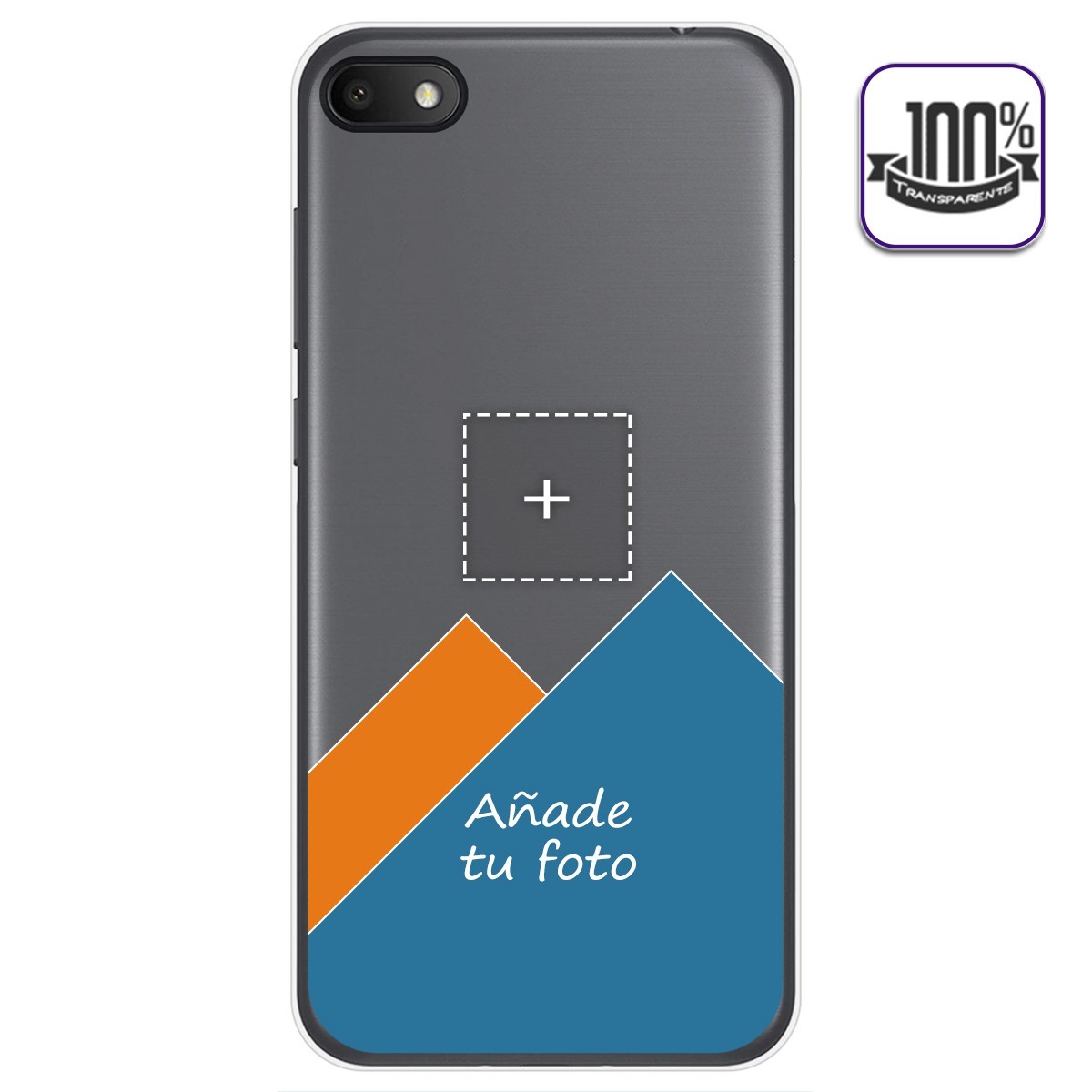 Personaliza tu Funda Gel 100% Transparente con tu Fotografia para Alcatel 1V 2019 dibujo personalizada