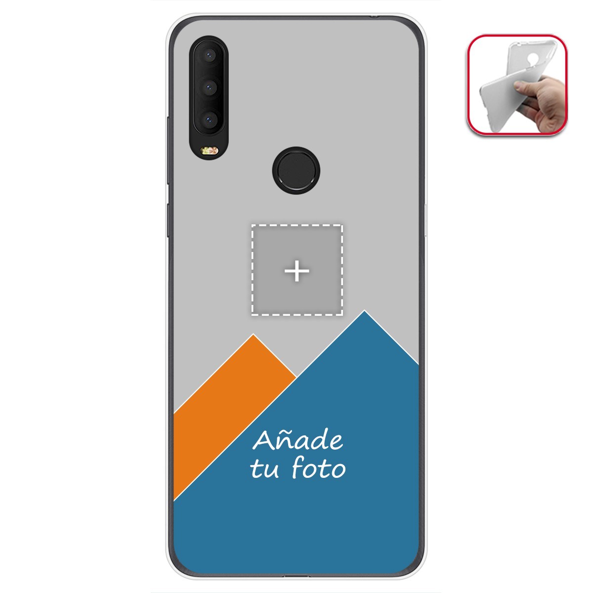 Personaliza tu Funda Gel Mate con tu Fotografia para Alcatel 3X 2020 dibujo personalizada