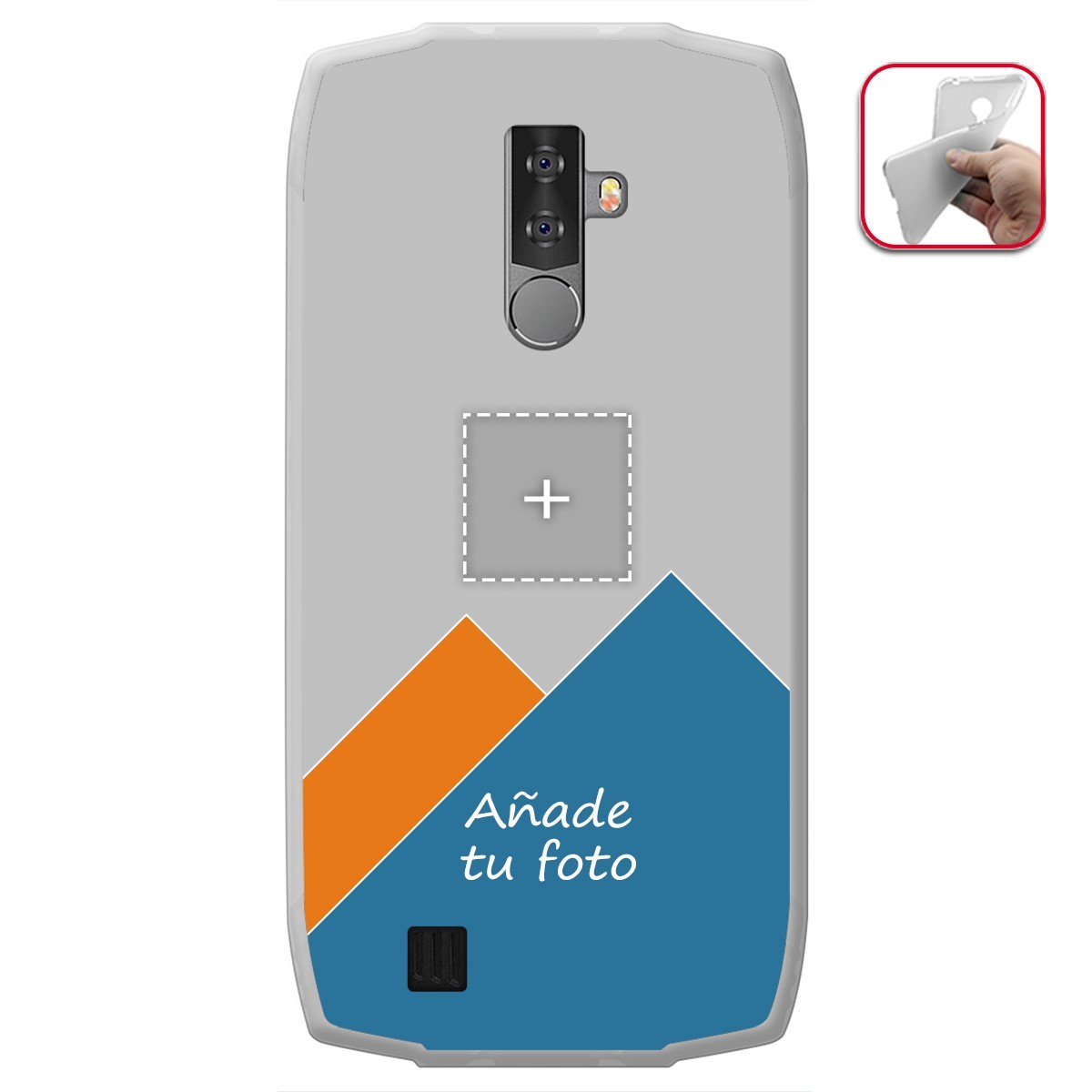 Personaliza tu Funda Gel Mate con tu Fotografia para Blackview BV6800 Pro dibujo personalizada