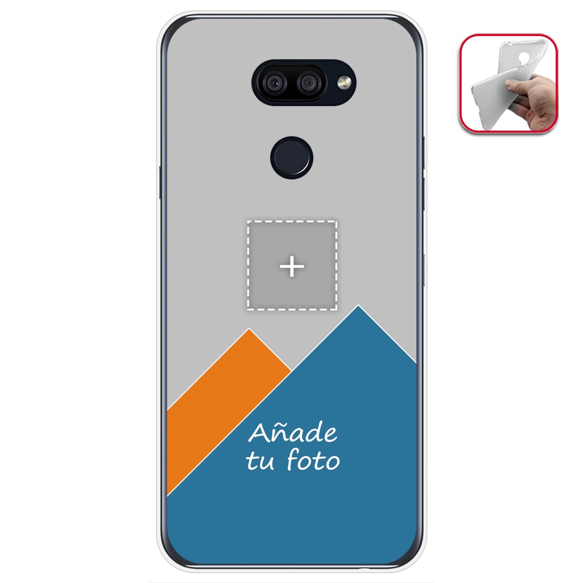Personaliza tu Funda Gel Mate con tu Fotografia para Lg K40S dibujo personalizada