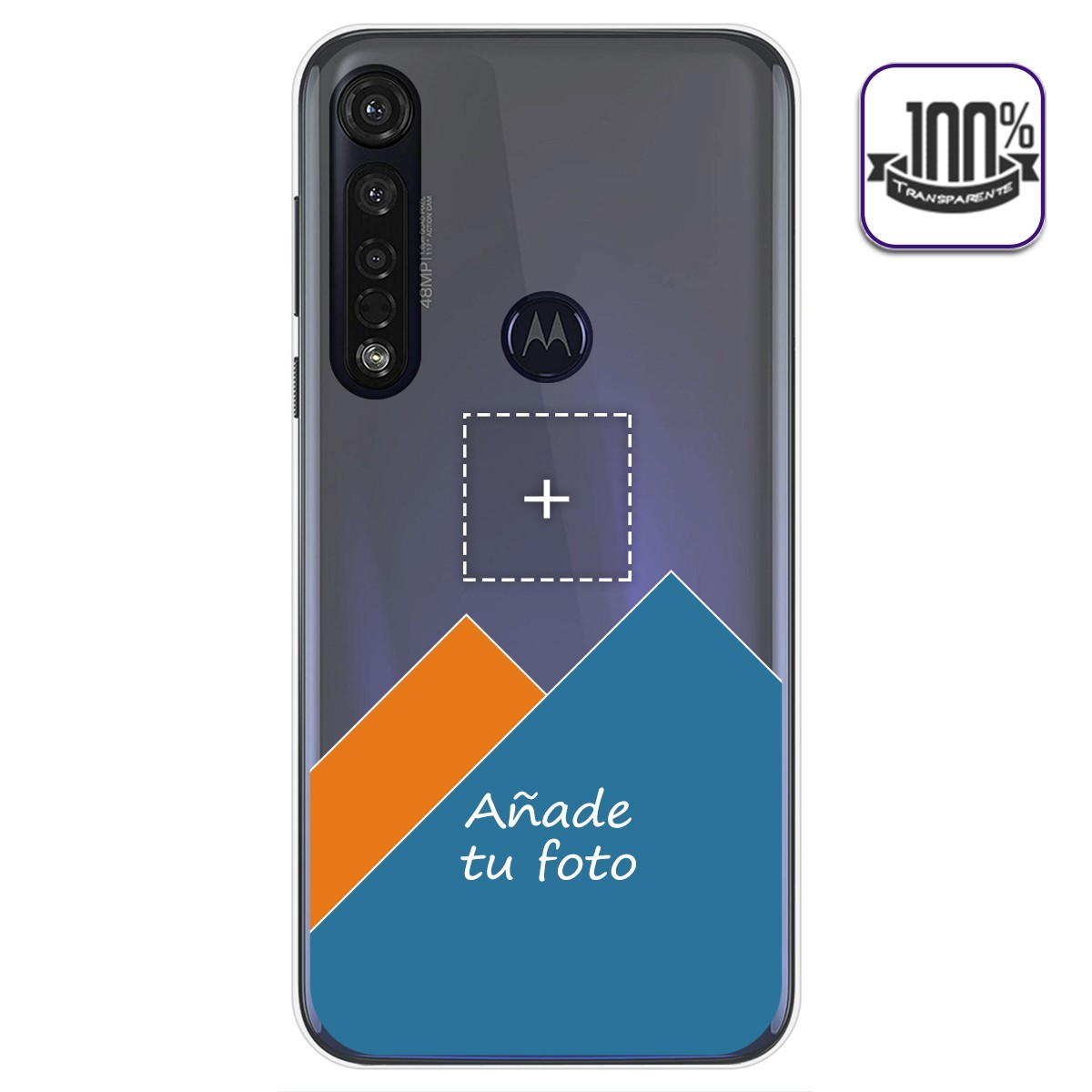 Personaliza tu Funda Gel 100% Transparente con tu Fotografia para Motorola Moto G8 Plus dibujo personalizada
