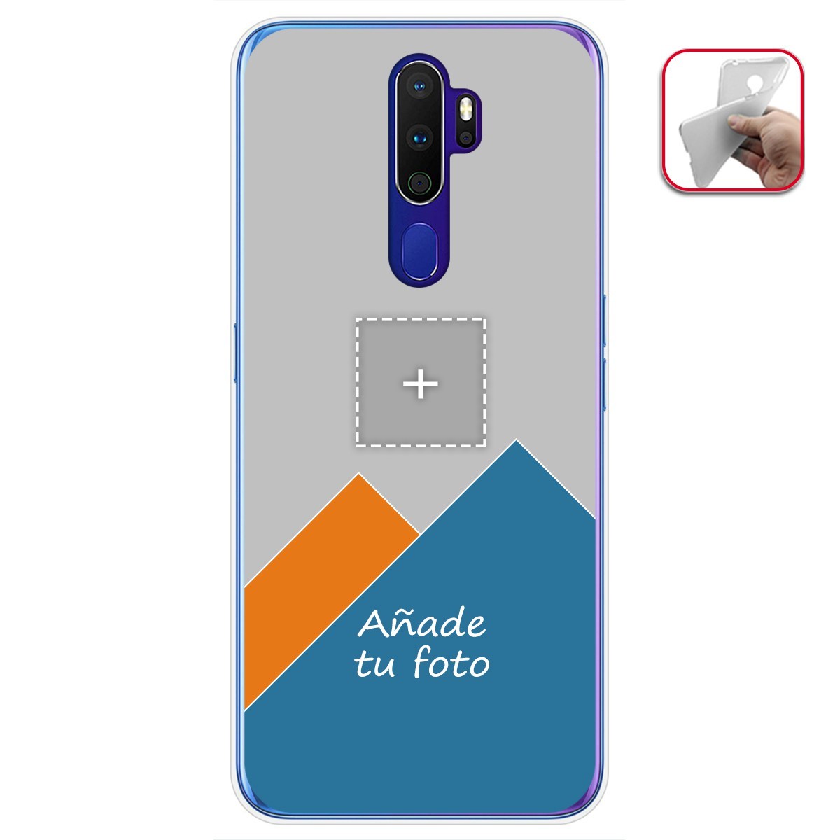 Personaliza tu Funda Gel Mate con tu Fotografia para Oppo A9 2020 dibujo personalizada