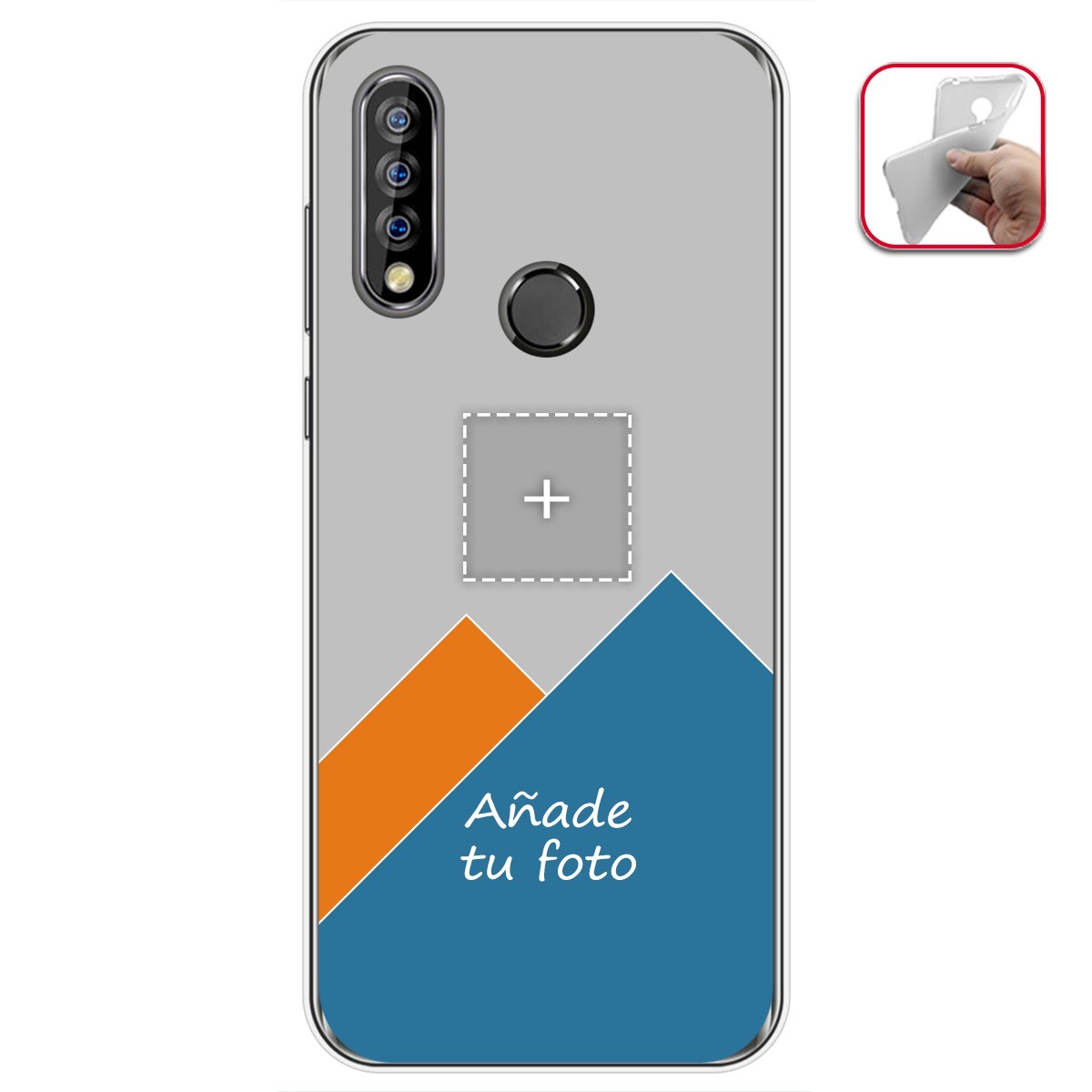 Personaliza tu Funda Gel Mate con tu Fotografia para Oukitel C17 Pro dibujo personalizada