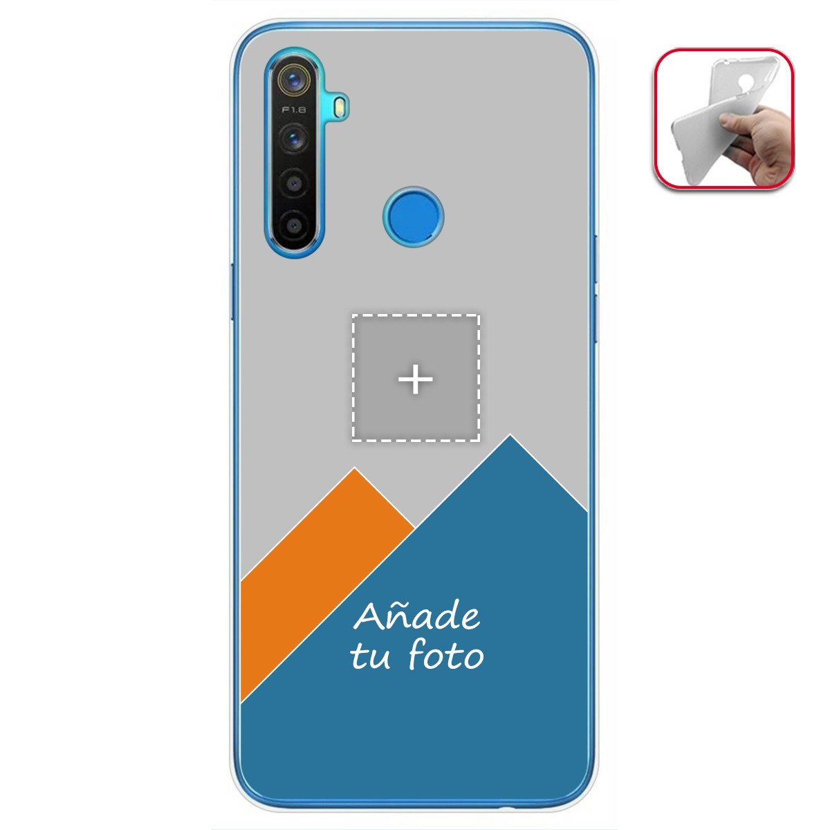 Personaliza tu Funda Gel Mate con tu Fotografia para Realme 5 / 5s / 5i / 6i dibujo personalizada