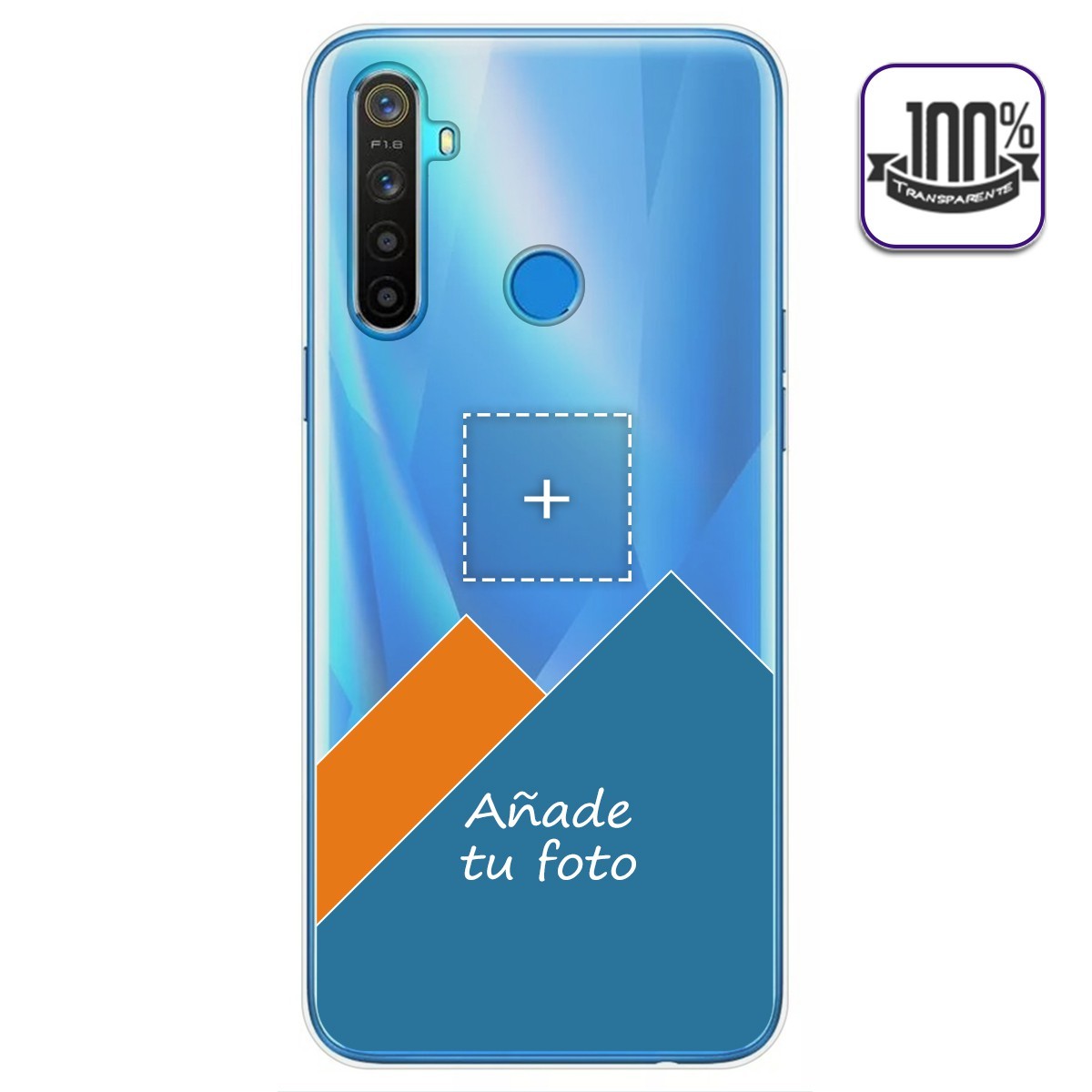 Personaliza tu Funda Gel 100% Transparente con tu Fotografia para Realme 5 / 5s / 5i / 6i dibujo personalizada