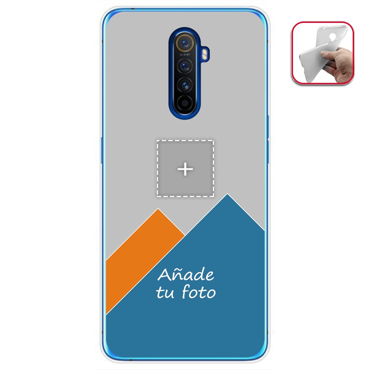 Personaliza tu Funda Gel Mate con tu Fotografia para Realme X2 Pro dibujo personalizada