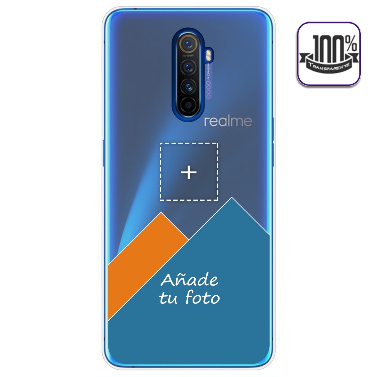Personaliza tu Funda Gel 100% Transparente con tu Fotografia para Realme X2 Pro dibujo personalizada