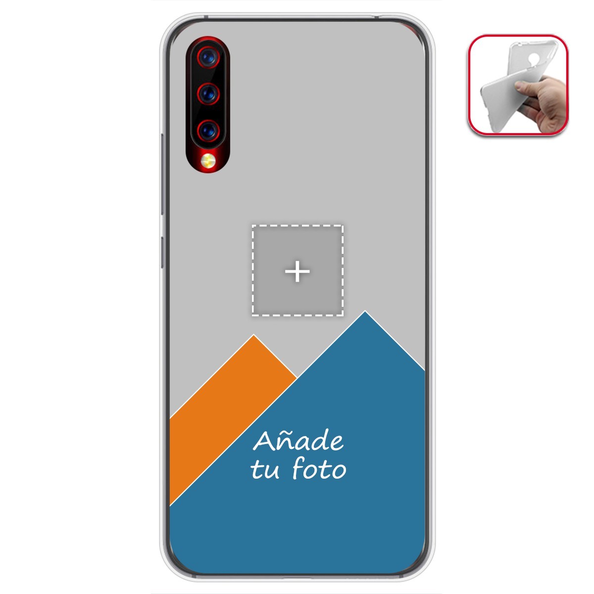 Personaliza tu Funda Gel Mate con tu Fotografia para Umidigi X dibujo personalizada