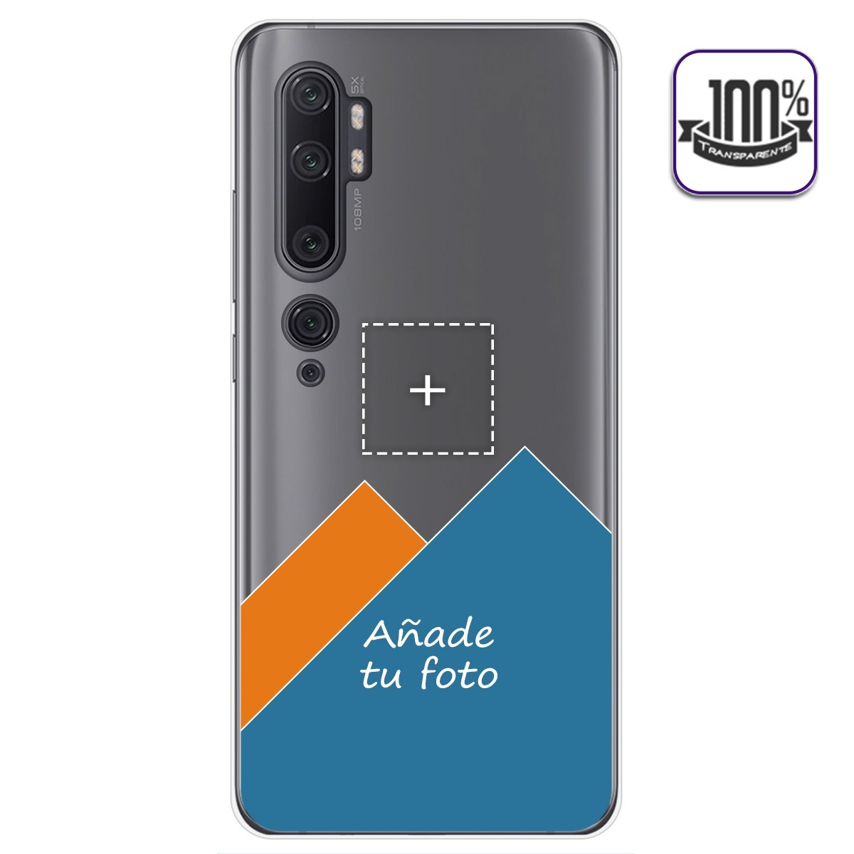 Personaliza tu Funda Gel 100% Transparente con tu Fotografia para Xiaomi Mi Note 10 dibujo personalizada