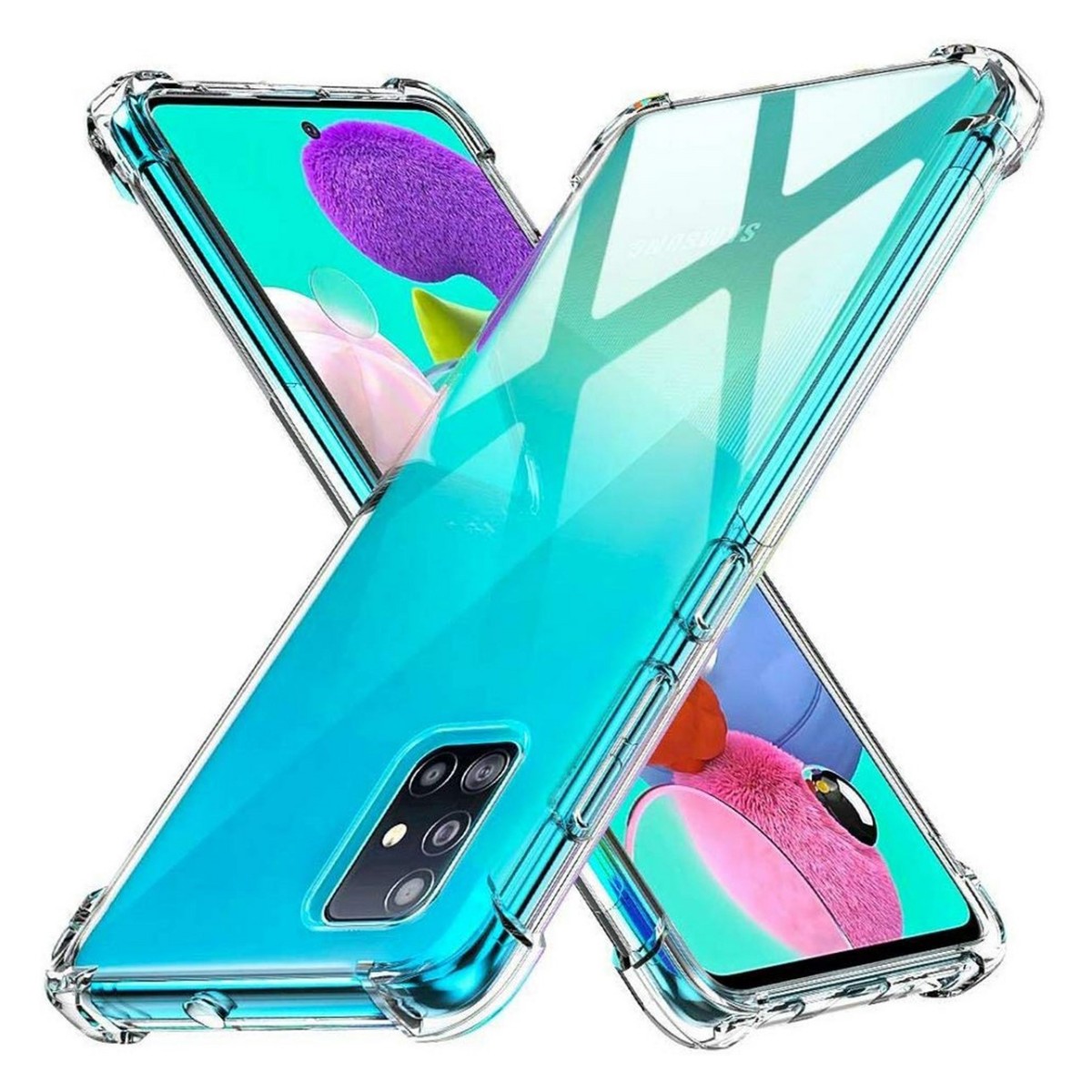 Funda Gel Tpu Anti-Shock Transparente para Samsung Galaxy A51