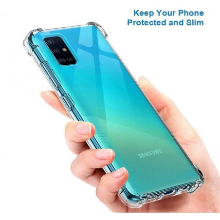 Funda Gel Tpu Anti-Shock Transparente para Samsung Galaxy A51