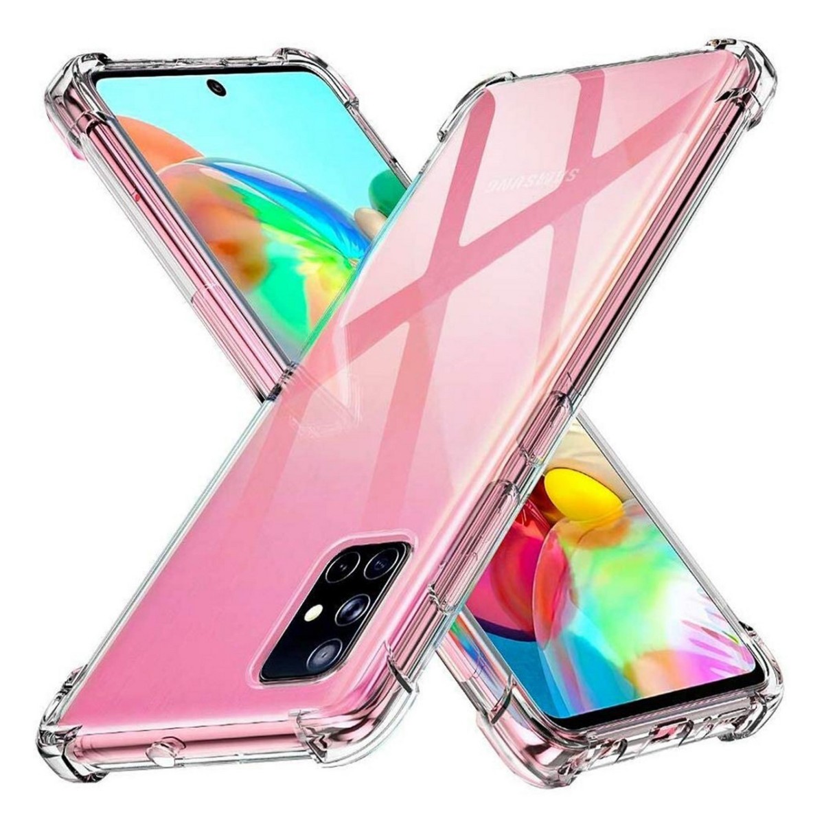 Funda Gel Tpu Anti-Shock Transparente para Samsung Galaxy A71