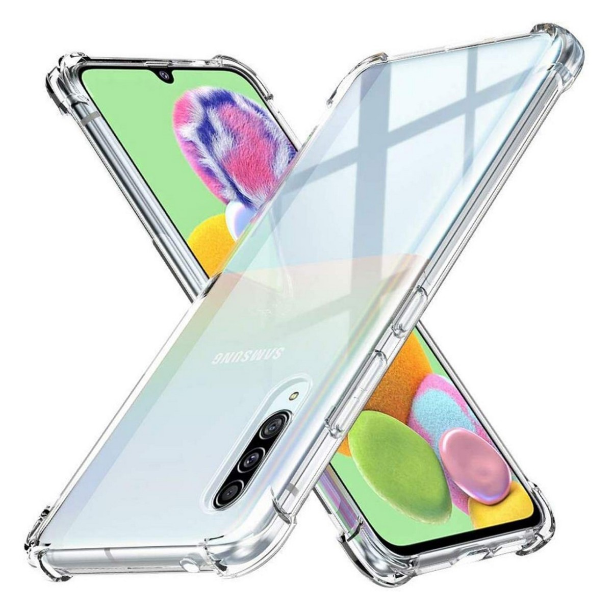 Funda Gel Tpu Anti-Shock Transparente para Samsung Galaxy A90 5G
