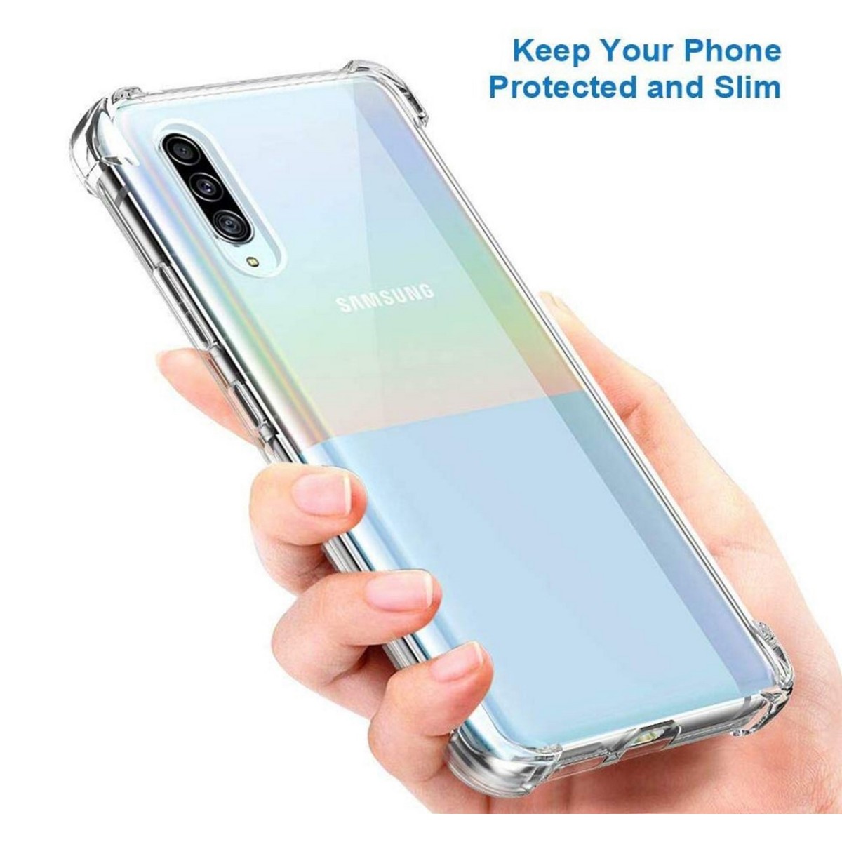 Funda Gel Tpu Anti-Shock Transparente para Samsung Galaxy A90 5G
