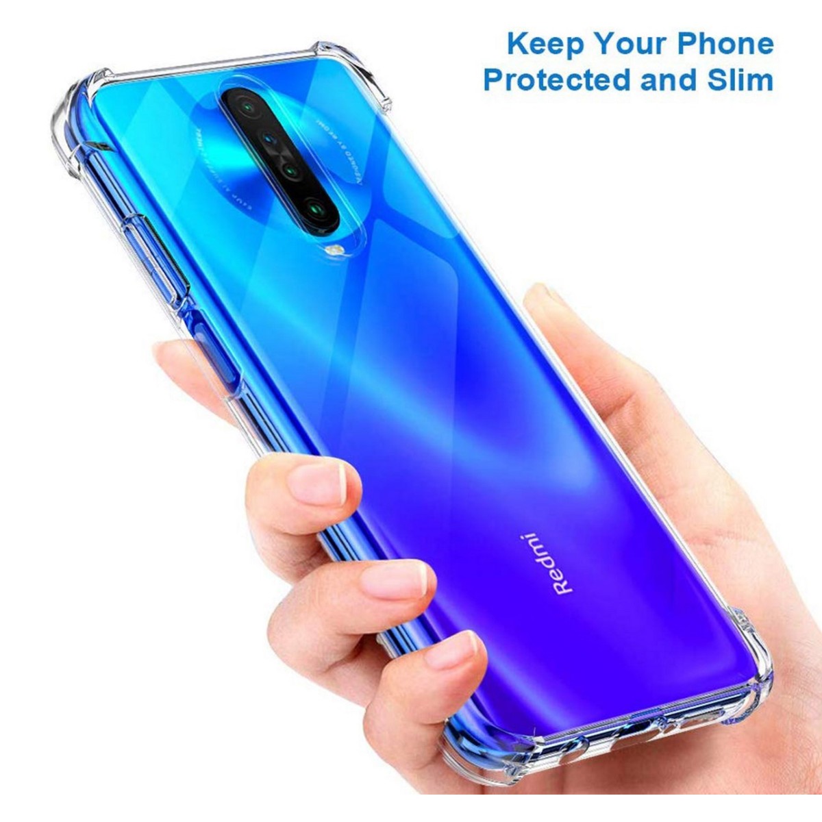 Funda Gel Tpu Anti-Shock Transparente para Xiaomi Pocophone POCO X2