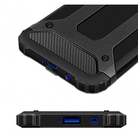 Funda Tipo Hybrid Tough Armor (Pc+Tpu) Negra para Xiaomi Redmi Note 8 Pro