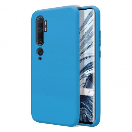 Funda Silicona Líquida Ultra Suave para Xiaomi Mi Note 10 color Azul