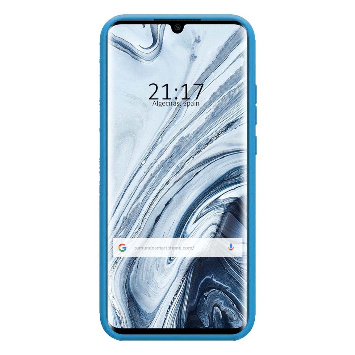 Funda Silicona Líquida Ultra Suave para Xiaomi Mi Note 10 color Azul