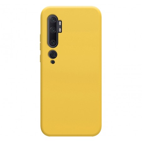 Funda Silicona Líquida Ultra Suave para Xiaomi Mi Note 10 color Amarilla
