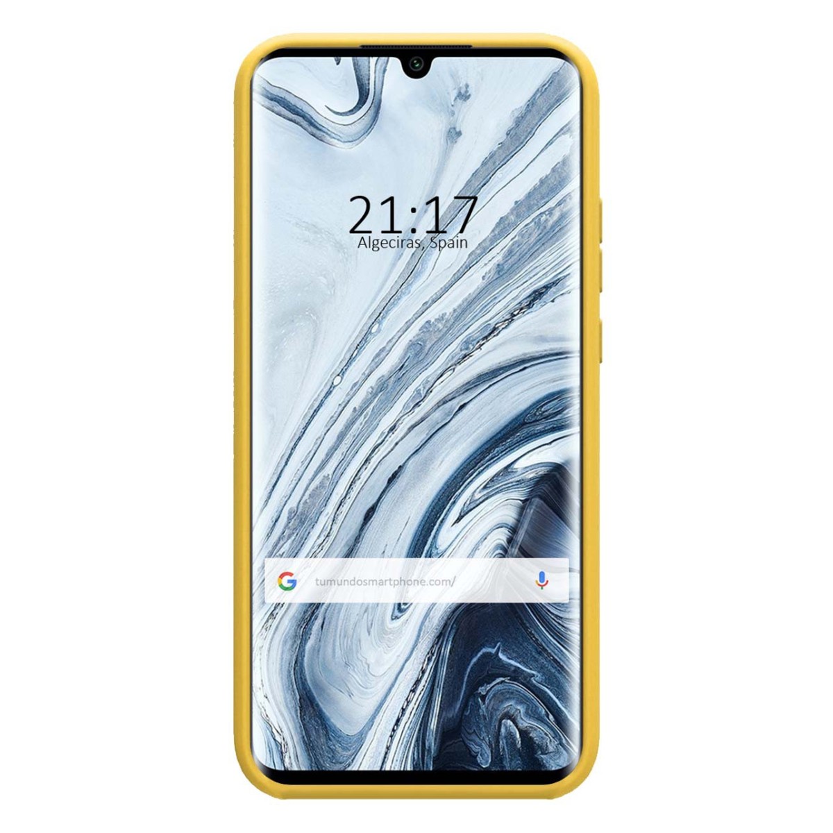 Funda Silicona Líquida Ultra Suave para Xiaomi Mi Note 10 color Amarilla