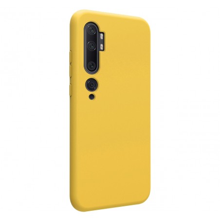 Funda Silicona Líquida Ultra Suave para Xiaomi Mi Note 10 color Amarilla