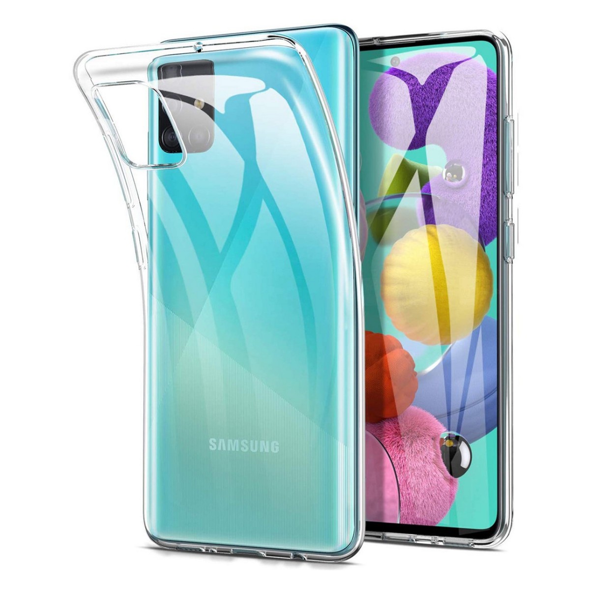 Funda Gel Tpu Fina Ultra-Thin 0,5mm Transparente para Samsung Galaxy A51