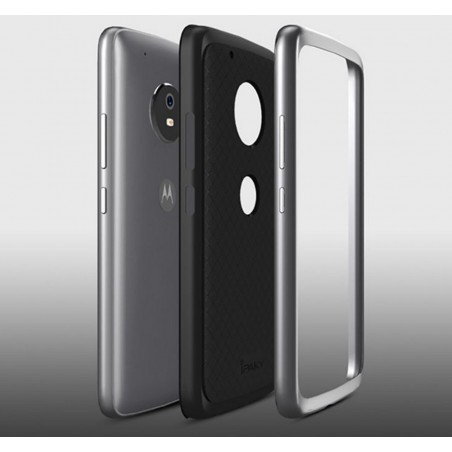 Funda Tipo Neo Hybrid (Pc+Tpu) Negra / Dorada para Lenovo Moto G5 Plus